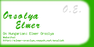 orsolya elmer business card